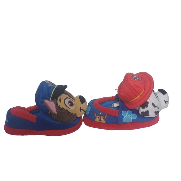 Paw Patrol  Slippers Size 7/8 Chase Marshall House Shoes Dogs Kids - Picture 3 of 6